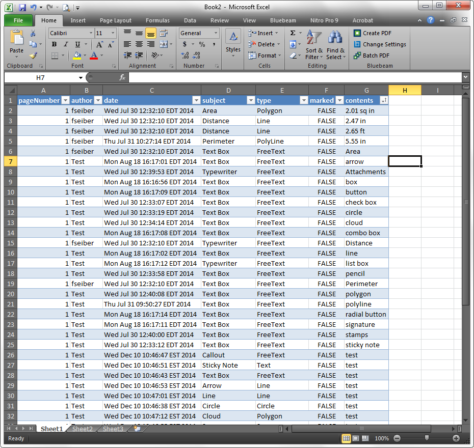 How to export PDF markups and annotations into Excel spreadsheet ...