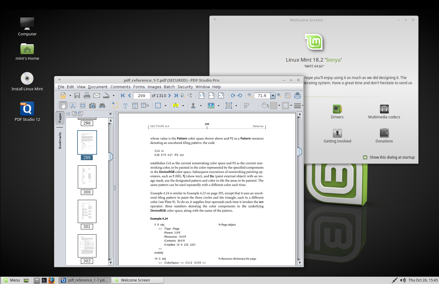 Linux docs. Linux Mint коробка. Linux документы. Читалка Linux pdf. Читалка пдф для линукс минт.