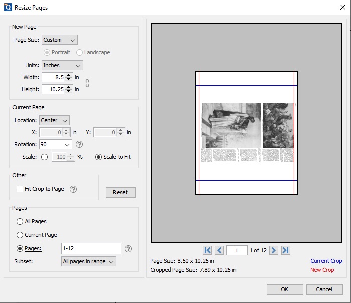 online pdf size resizer