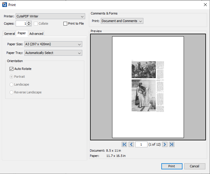 crop pdf photo for printing on mac