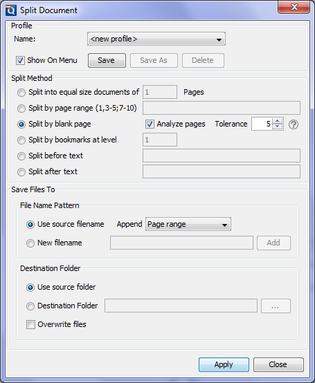 Take PDF pages