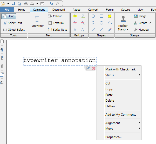 Change font in the Typewriter tool – PDF Studio Knowledge Base