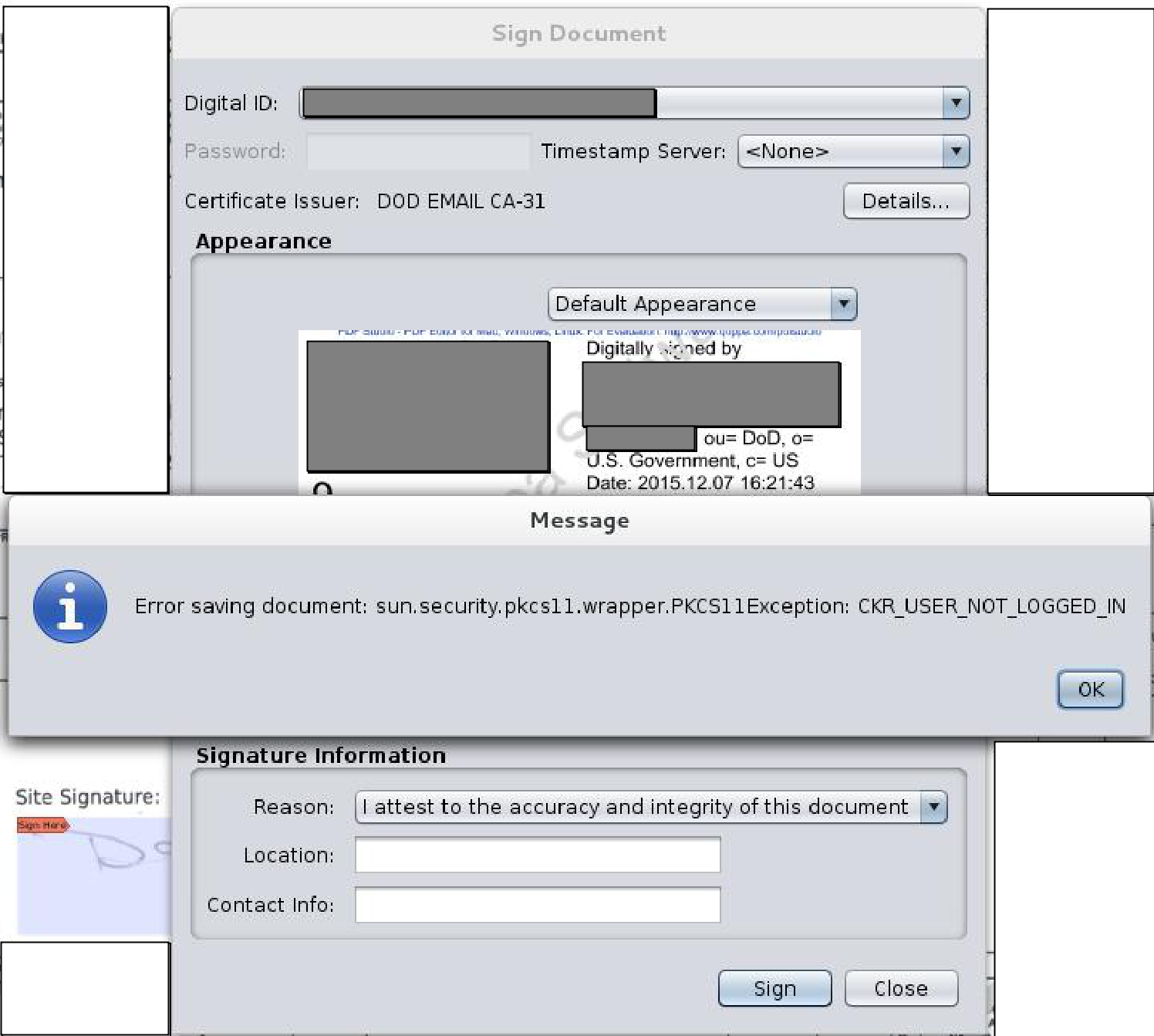 Signing PDFs With DOD CAC Common Access Card Under Linux PDF Studio Signing PDFs With DOD CAC Common Access Card Under Linux PDF Studio