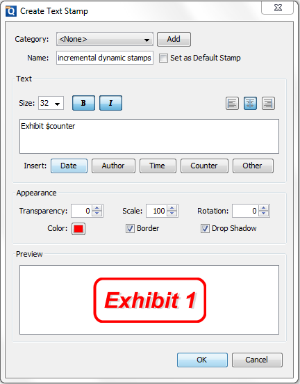 Create incremental dynamic text stamps – PDF Studio Knowledge Base