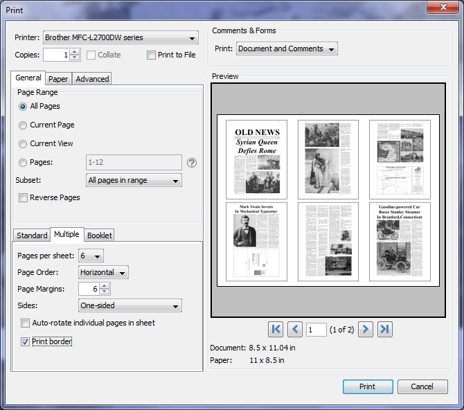 rough Frank Ciro Printing multiple pages per sheet of a PDF document – PDF Studio Knowledge  Base