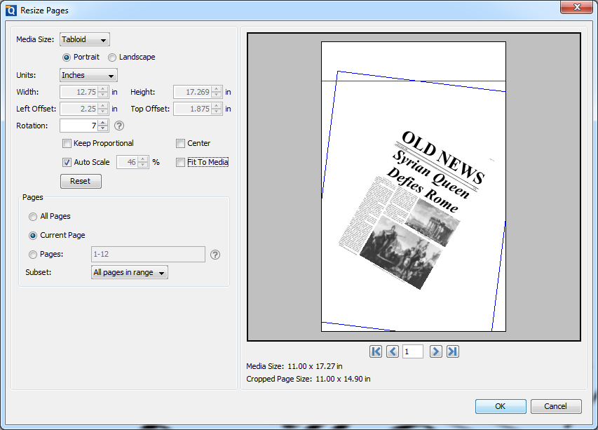 pdf resizer black and white